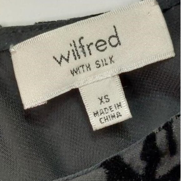 Wilfred Velvet Silk Blend Sleeveless A-Line Shift Dress - Size XS - Picture 3 of 7